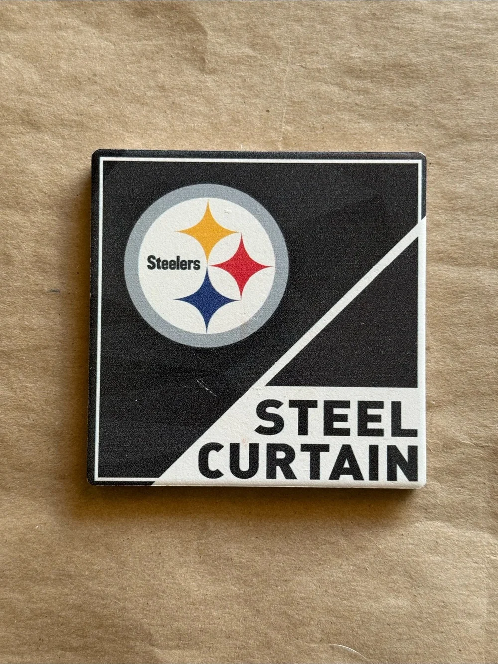 'Steel Curtain' Coasters